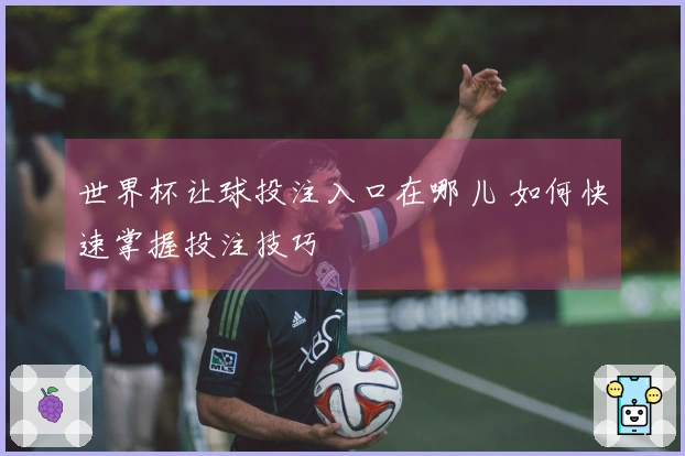 世界杯让球投注入口在哪儿 如何快速掌握投注技巧